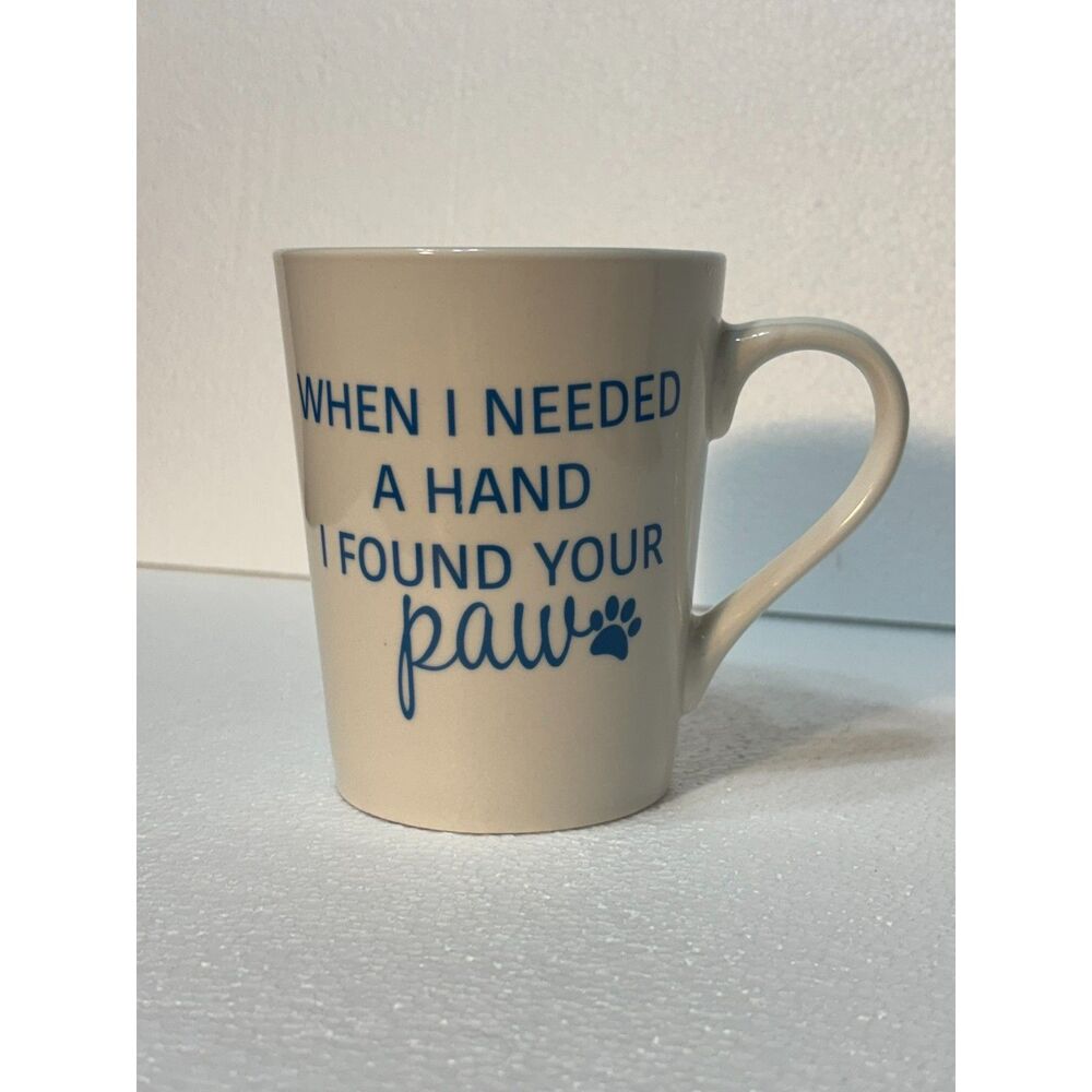 Royal Norfolk Coffee Mug When I Needed A Hand Found Paw